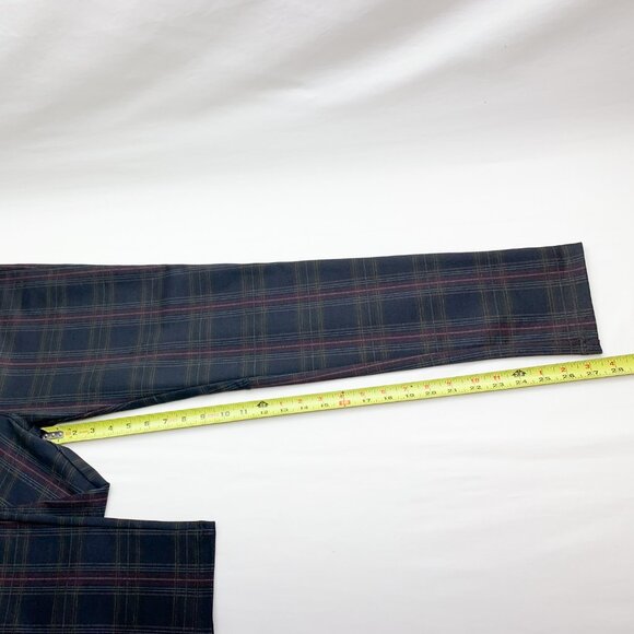 Sanctuary Skinny Pants Women's Medium Black Plaid Pull-on Stretch - Picture 5 of 7